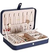 ボックス 持ち運び 携帯用 仕切り付き ジュエリー収納ケース アクセサリーケース 持ち運び 小さい ジュエリーボックス 可愛い